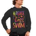 Peace Love Swim Swimming Tie Dye Swimmer Swimming Swim Team Men's Long Sleeve T-Shirt, trending gift Peace Love Swim Swimming Tie Dye Swimmer Swimming Swim Team Men's Long Sleeve T-Shirt, trending gift