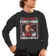 Punch Hard Finish Firmly Kickboxer Fan Muay Thai Boxing Men's Long Sleeve T-Shirt, trending gift Punch Hard Finish Firmly Kickboxer Fan Muay Thai Boxing Men's Long Sleeve T-Shirt, trending gift
