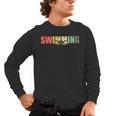 Retro Swimming Vintage Swimming Swimmer Men's Long Sleeve T-Shirt, trending gift