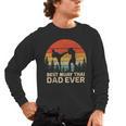 Retro Vintage Best Muay Thai Dad Ever Father's Day Men's Long Sleeve T-Shirt, trending gift