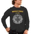 Sak Yant Muay Thai Art Tattoo Twin Tiger Kickboxing Thailand Men's Long Sleeve T-Shirt, trending gift