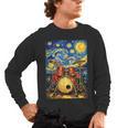 Starry Night Drum Kit Van Gogh Style Art Men's Long Sleeve T-Shirt, trending gift Starry Night Drum Kit Van Gogh Style Art Men's Long Sleeve T-Shirt, trending gift