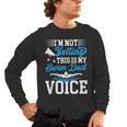 Swim Dad Voice Swimming Dad Of A Swimmer Father Men's Long Sleeve T-Shirt, trending gift