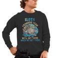 Swimmer Swim Sloth Swimming Team Retro Men's Long Sleeve T-Shirt, trending gift Swimmer Swim Sloth Swimming Team Retro Men's Long Sleeve T-Shirt, trending gift