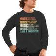 Swimming Saying Swim Swimmer Men's Long Sleeve T-Shirt, trending gift