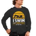 Swimming Swimmer Swim Team So I Don't Punch Men's Long Sleeve T-Shirt, trending gift