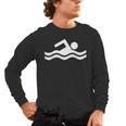 Swimming Symbol Men's Long Sleeve T-Shirt, trending gift Swimming Symbol Men's Long Sleeve T-Shirt, trending gift