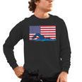 USA Flag Swimmer Swimming Sport Athlete Swim Swimming Men's Long Sleeve T-Shirt, trending gift USA Flag Swimmer Swimming Sport Athlete Swim Swimming Men's Long Sleeve T-Shirt, trending gift