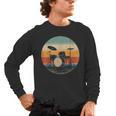 Vintage Drum Kit Silhouette Retro Music Men's Long Sleeve T-Shirt, trending gift