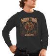 Vintage Muay Thai Wai Kru Thai Boxing Ritual Art Men's Long Sleeve T-Shirt, trending gift