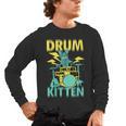 Women's Cute Drummer Cat Drum Kitten Men's Long Sleeve T-Shirt, trending gift Women's Cute Drummer Cat Drum Kitten Men's Long Sleeve T-Shirt, trending gift