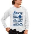 Eat Sleep Swimming Repeat Swimming Men's Long Sleeve T-Shirt, trending gift Eat Sleep Swimming Repeat Swimming Men's Long Sleeve T-Shirt, trending gift