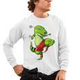 T-Rex Dinosaur Muay Thai Boxing Karate Martial Arts Kung Fu Men's Long Sleeve T-Shirt, trending gift