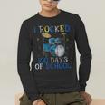 100th Day Of SchoolShirt Happy 100 Days Drum Kit Music Men's Long Sleeve T-Shirt