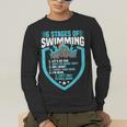 6 Stages Of Swimming Joke Sports Athlete Pool Swimmer Men's Long Sleeve T-Shirt 6 Stages Of Swimming Joke Sports Athlete Pool Swimmer Men's Long Sleeve T-Shirt