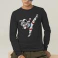 Astronaut Muay Thai Fighter Space Martial Arts Men Women Kid Men's Long Sleeve T-Shirt