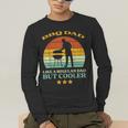 Bbq Dad Cooler Retro Barbecue Grill Fathers Day Daddy Papa Men's Long Sleeve T-Shirt