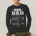 BBQ Dad Grilling Father Day Family Food Love Novelty Graphic Men's Long Sleeve T-Shirt