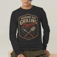 BBQ Dad Husband Dad Grilling Legend Men's Long Sleeve T-Shirt BBQ Dad Husband Dad Grilling Legend Men's Long Sleeve T-Shirt