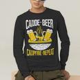 Canoe Beer Campfire Repeat Kayak Canoe Men's Long Sleeve T-Shirt