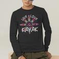 Canoe Boat Paddling Sport Kayaker Live Love Kayak Kayaking Men's Long Sleeve T-Shirt Canoe Boat Paddling Sport Kayaker Live Love Kayak Kayaking Men's Long Sleeve T-Shirt