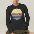 Canoe Canoeing Vintage Sunset Men's Long Sleeve T-Shirt