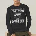 Cool Drummer Art Men Dad Drum Set Player Drum Kit Musician Men's Long Sleeve T-Shirt Cool Drummer Art Men Dad Drum Set Player Drum Kit Musician Men's Long Sleeve T-Shirt