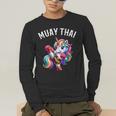 Cute Muay Thai Unicorn Men's Long Sleeve T-Shirt