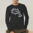 Dolphin Dolfin Varsity Swim Swim Team Swim Club Swimming Men's Long Sleeve T-Shirt Dolphin Dolfin Varsity Swim Swim Team Swim Club Swimming Men's Long Sleeve T-Shirt