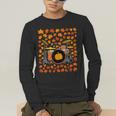 Drum Kit With Leaves Fall Drummer Autumn Musician Men's Long Sleeve T-Shirt Drum Kit With Leaves Fall Drummer Autumn Musician Men's Long Sleeve T-Shirt