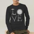 Drum Kit Love Illustration For Music Enthusiasts Men's Long Sleeve T-Shirt Drum Kit Love Illustration For Music Enthusiasts Men's Long Sleeve T-Shirt