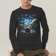 Drum Kit Percussionist Drummer Van Gogh Drums Men's Long Sleeve T-Shirt Drum Kit Percussionist Drummer Van Gogh Drums Men's Long Sleeve T-Shirt