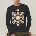 Drummer Drum Kit Mandala Percussionist Music Lover Men's Long Sleeve T-Shirt