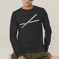 Drumsticks Drum Kit Men's Long Sleeve T-Shirt Drumsticks Drum Kit Men's Long Sleeve T-Shirt