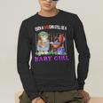 Even A Dad Can Still Be A Baby Girl BBQ Dad Cat Grilling Men's Long Sleeve T-Shirt