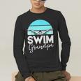 Grandpa Papa Swimming Meet Swimmer Swim Team Shirt Men's Long Sleeve T-Shirt Grandpa Papa Swimming Meet Swimmer Swim Team Shirt Men's Long Sleeve T-Shirt