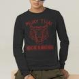 Great Muay Thai Tiger Kickboxing Martial Artist Men's Long Sleeve T-Shirt