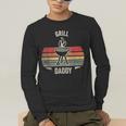 Grill Daddy BBQ Dad Retro Vintage Grilling Graphic Men's Long Sleeve T-Shirt Grill Daddy BBQ Dad Retro Vintage Grilling Graphic Men's Long Sleeve T-Shirt