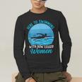 Here's To Swimming With Bow Legged Women Swimming Men's Long Sleeve T-Shirt Here's To Swimming With Bow Legged Women Swimming Men's Long Sleeve T-Shirt