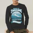 Here's To Swimming With Bow Legged Women Vintage Style Men's Long Sleeve T-Shirt Here's To Swimming With Bow Legged Women Vintage Style Men's Long Sleeve T-Shirt