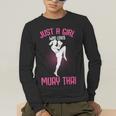 Just a Girl Who Loves Muay Thai Kids Girls Men's Long Sleeve T-Shirt Just a Girl Who Loves Muay Thai Kids Girls Men's Long Sleeve T-Shirt