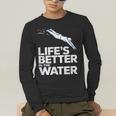 Life Is The Better In The Water Swimming Swimmers Men's Long Sleeve T-Shirt Life Is The Better In The Water Swimming Swimmers Men's Long Sleeve T-Shirt