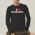 I LOVE HEART SWIMMING Men's Long Sleeve T-Shirt I LOVE HEART SWIMMING Men's Long Sleeve T-Shirt