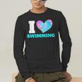I Love Swimming Swimmer Swim Men's Long Sleeve T-Shirt I Love Swimming Swimmer Swim Men's Long Sleeve T-Shirt