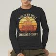 This Is My Meat Smoking Tee BBQ Dad Barbeque Smoker Men's Long Sleeve T-Shirt