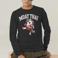 Muay Thai Art For Girls Kids Women Mixed Martial Arts Men's Long Sleeve T-Shirt