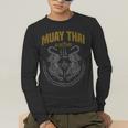 Muay Thai Art Twin Tigers Muay Thai Fighter MMA Martial Arts Men's Long Sleeve T-Shirt Muay Thai Art Twin Tigers Muay Thai Fighter MMA Martial Arts Men's Long Sleeve T-Shirt