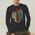 Muay Thai Thai Boxing Dragon Tiger Men's Long Sleeve T-Shirt