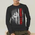 Muay Thai Boxing US American Flag Men's Long Sleeve T-Shirt Muay Thai Boxing US American Flag Men's Long Sleeve T-Shirt
