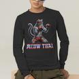 Muay Thai Cat Meow Thai Boxing Men's Long Sleeve T-Shirt